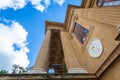 Architecture perspective of the Theater Massimo Vittorio Emanuele. Opera house and opera