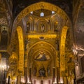 Palatine Chapel of the Royal Palace in Palermo. Royalty Free Stock Photo