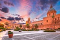 Palermo, Italy. Sunset with norman Cathedral, Sicily Royalty Free Stock Photo