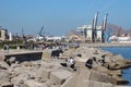 Palermo shipyard in Italy Royalty Free Stock Photo