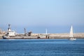 Palermo shipyard in Italy Royalty Free Stock Photo