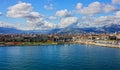 Palermo, Sicily, Italy. Seafront view Royalty Free Stock Photo