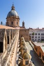 Close up view of the Palermo Cathedral or Cattedrale di Palermo dome structure in a nice sunny afternoon in Palermo, Sicily Royalty Free Stock Photo