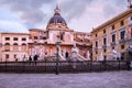 Palermo, Sicily, Piazza Pretoria with its unique statues