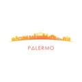 Palermo skyline silhouette.