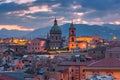 Palermo at sunset, Sicily, Italy Royalty Free Stock Photo