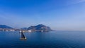 Palermo yacht port marina, Sicily, Italy Royalty Free Stock Photo