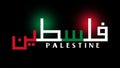 Palestine Arabic Calligraphy - Palestine Logo - Solidarity with Gaza concept background