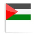 Palestine Flag Pin Vector Icon Royalty Free Stock Photo