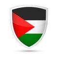 Palestine Flag Vector Shield Icon