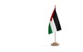 Palestine flagpole with white space background image Royalty Free Stock Photo