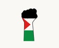 Palestine Hand Flag Emblem Middle East country Symbol