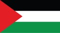 Palestine, israel flag country, jeruzalem zone on white background