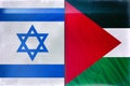 Palestine and Israel flags