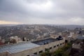 Palestine landscape. Bethlehem cityscape. Top of antiquities and residential buildings. Authentic views.