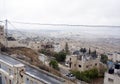 Palestine landscape. Bethlehem cityscape. Top view of antiquities and residential buildings. Authentic views.