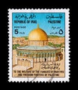 Palestine martyrs mail stamp