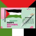 Palestine National Day patriotic Banner