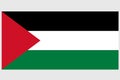 Palestinian Authority flag vector template background realistic copy