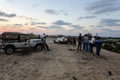 Palestinian drivers show their skills as they drive sandy hills