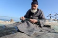 Palestinian fishermen on the Khan Younis Sea