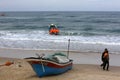 Palestinian fishermen on the Khan Younis Sea