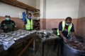 A Palestinian kitchen provides free meals for poor families affected by the Coronavirus