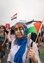 Free Palestine Gaza Rally Royalty Free Stock Photo