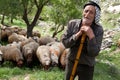 Palestinian shepherd Royalty Free Stock Photo