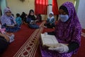 Quran course in the Al-Abrar Mosque as the novel coronavirus COVID-19 restriction eased and mosques reopened after 3 months long