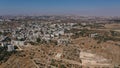 Palestinian Village Beit Surik with Jerusalem city in background Royalty Free Stock Photo
