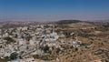 Palestinian Village Beit Surik with Jerusalem city in background Royalty Free Stock Photo