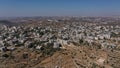 Palestinian Village Beit Surik with Jerusalem city in background Royalty Free Stock Photo