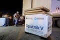 The UAE sends of the Russian-made Sputnik V coronavirus to Gaza through the Rafah crossing with Egypt