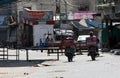 The imposition of a curfew, due to the discovery of cases of Coronavirus, in Gaza Strip