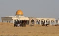 Palestinians attend a local horse racing on the land of the destroyed Gaza International Airport