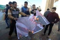 Protest of a US-brokered peace proposal in the southern Gaza Strip
