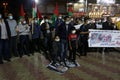Palestinian protests on the 103rd anniversary of the Balfour Declaration in Gaza Strip