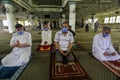 Palestinians maintaining social distancing attend the last Friday prayer of the fasting month of Ramadan