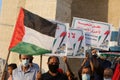 Palestinians protest against Israeli normalisation deals with the United Arab Emirates and Bahrain