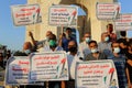 Palestinians protest against Israeli normalisation deals with the United Arab Emirates and Bahrain