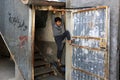 Palestinians in the streets of the Rafah refugee camp