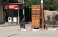 Palestinians in the streets of Rafah refugee camp in the southern Gaza Strip