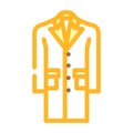 paletot outerwear male color icon vector illustration Royalty Free Stock Photo