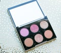 Blush highlighter palette Royalty Free Stock Photo