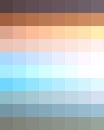 Palette with color combinations