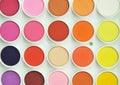 Palette of colorful watercolors.