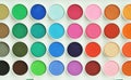 Palette of colorful watercolors.