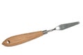 Palette knife for ÃÂreativity, isolated on white background Royalty Free Stock Photo