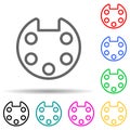 palette multi color style icon. Simple thin line, outline  of web icons for ui and ux, website or mobile application Royalty Free Stock Photo